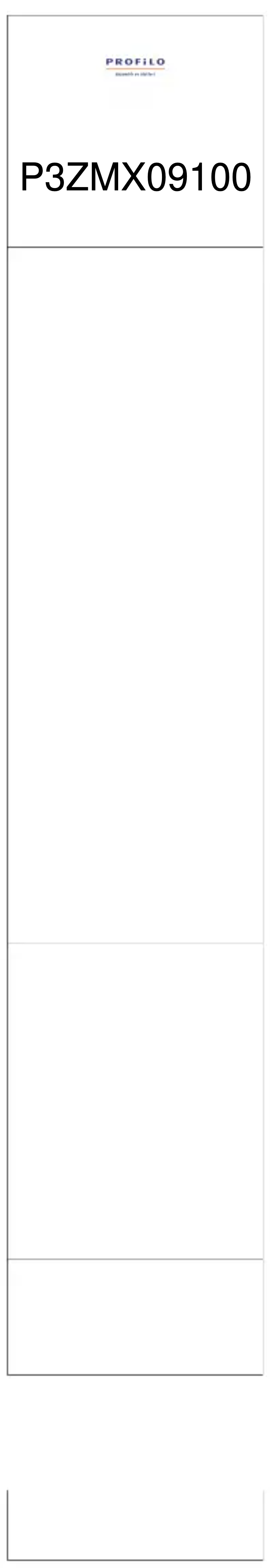 Page 1 de la notice Manuel utilisateur Profilo P3ZMX09100