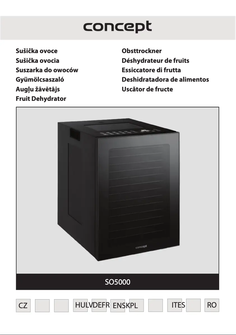 Page 1 de la notice Manuel utilisateur Concept SO5000