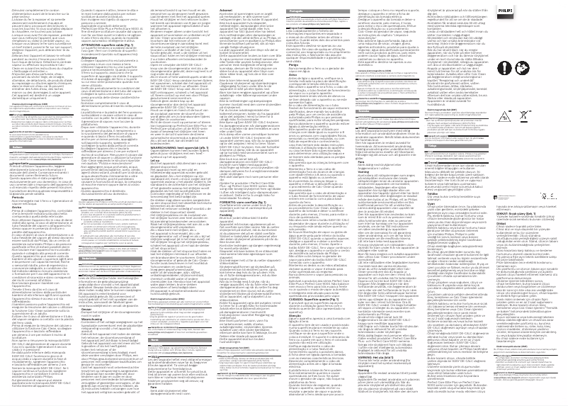 Image de la première page du manuel de l'appareil PerfectCare Expert Plus GC8960