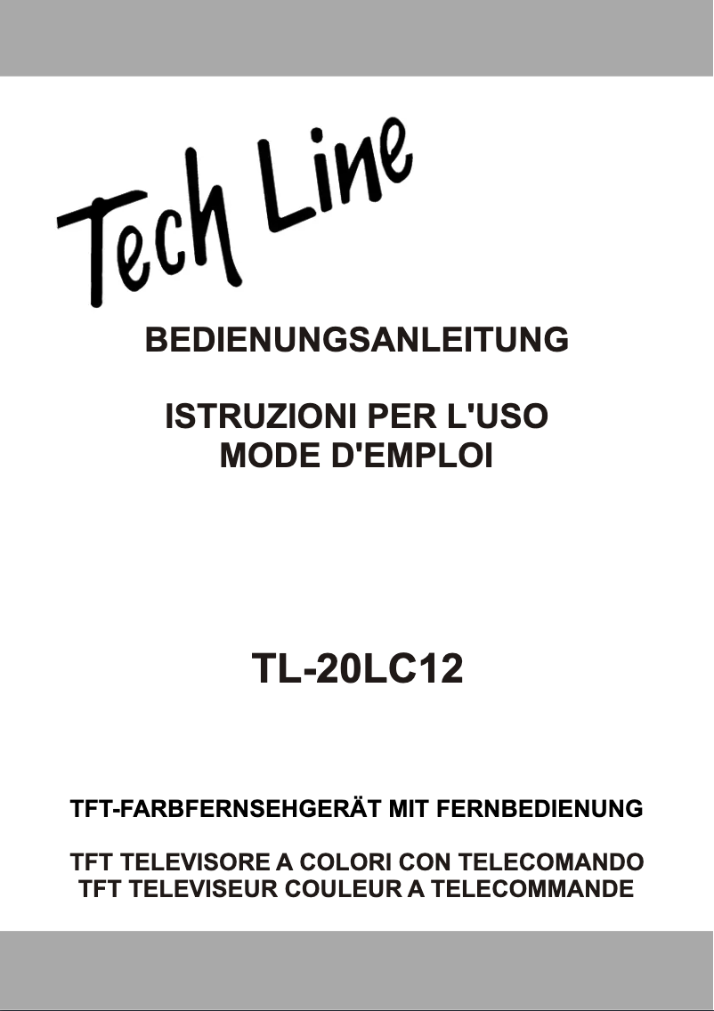 Page 1 de la notice Manuel utilisateur TechLine TL-20LC12