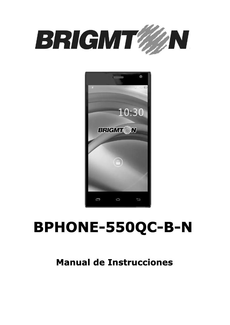 Page 1 de la notice Manuel utilisateur Brigmton BPHONE-550QC-N