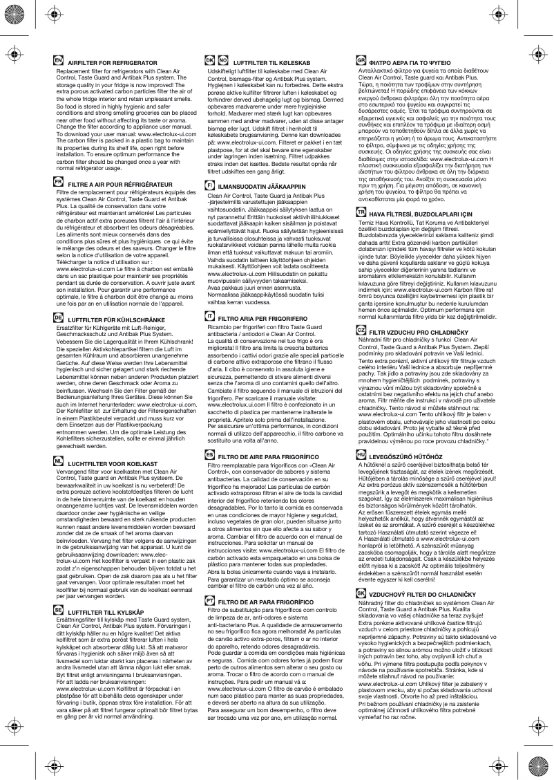 Página 1 del manual Manual de usuario AEG E3RWAF01