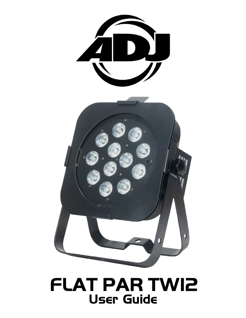 Page 1 de la notice Manuel utilisateur Adj Flat Par TW12