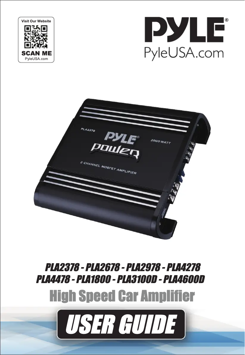 Image de la première page du manuel de l'appareil PLA2678