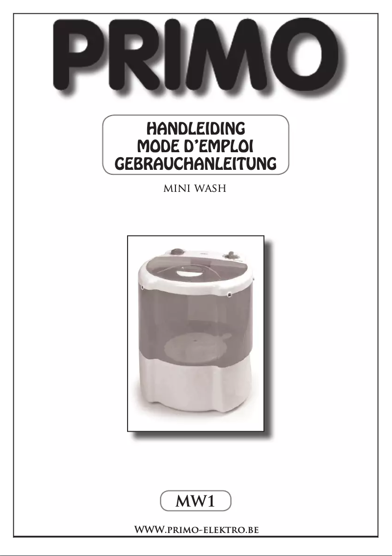 Image de la première page du manuel de l'appareil MW1