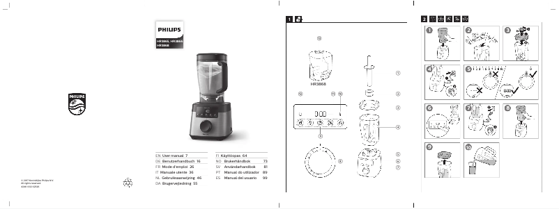 Page 1 de la notice Manuel utilisateur Philips Avance Collection HR3865