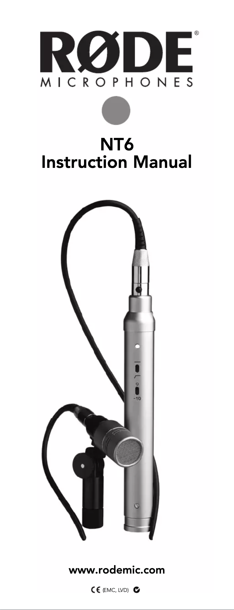 Page n°1 - Mode d'emploi Røde NT6