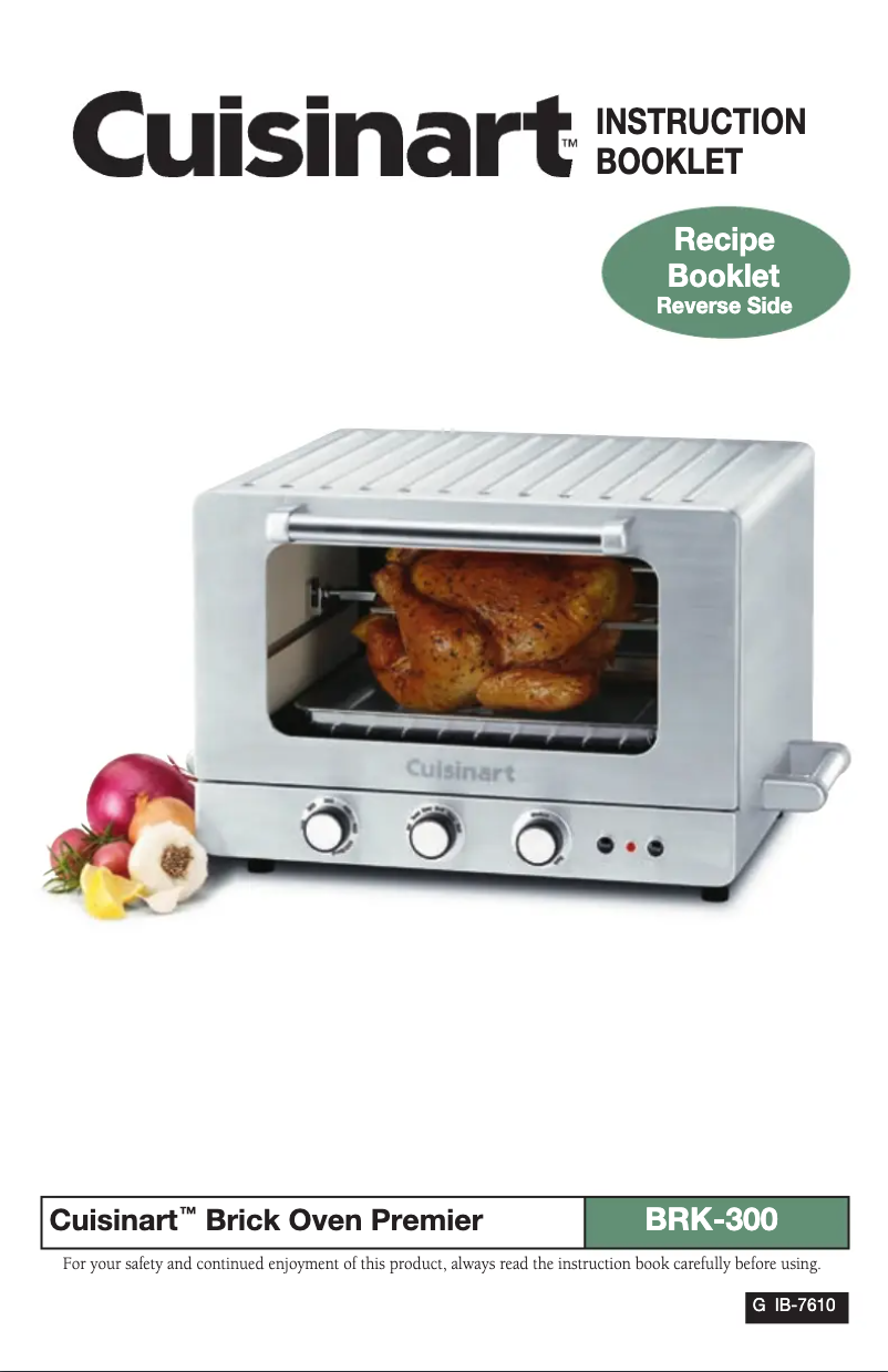 Page n°1 - Manuel utilisateur Cuisinart BRK-200