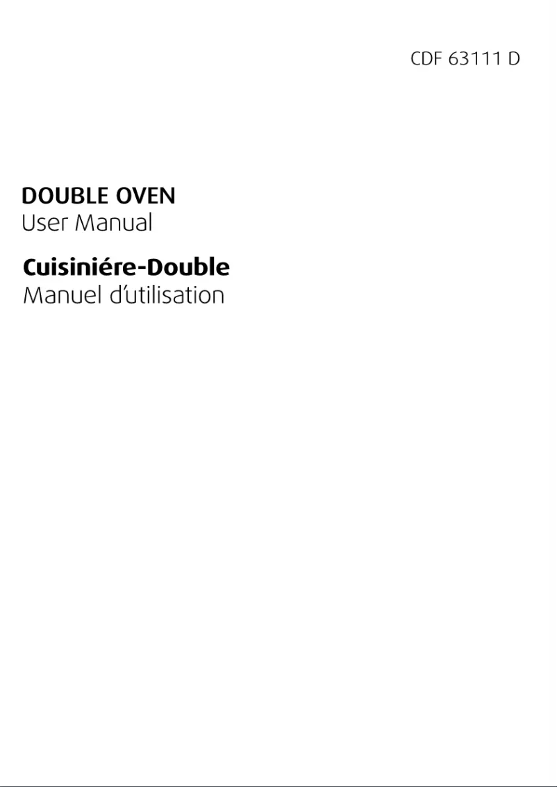 Page n°1 - Manuel utilisateur Beko CDF 63111 D
