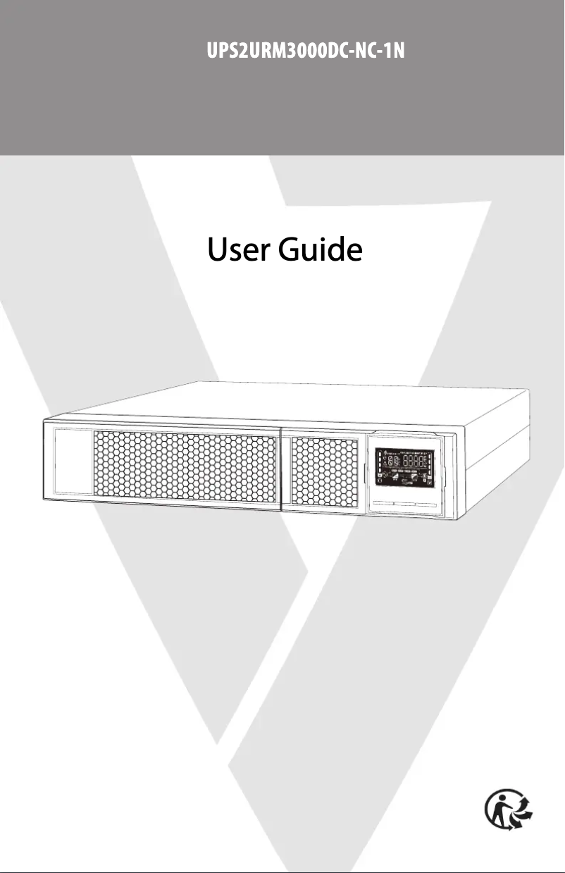 Page n°1 - Manuel utilisateur V7 UPS2URM3000DC-NC-1N
