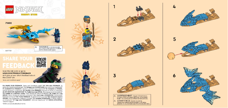 Page n°1 - Manuel utilisateur Lego NINJAGO 71802