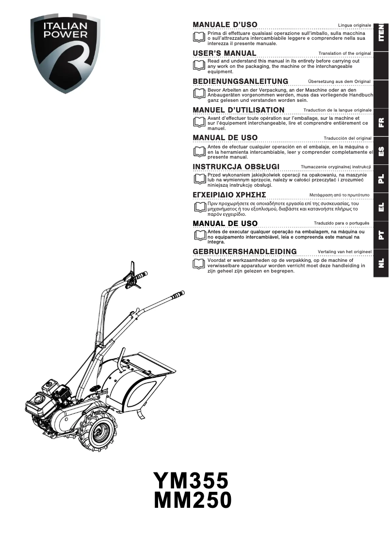 Page n°1 - Manuel utilisateur Yamaha YM355
