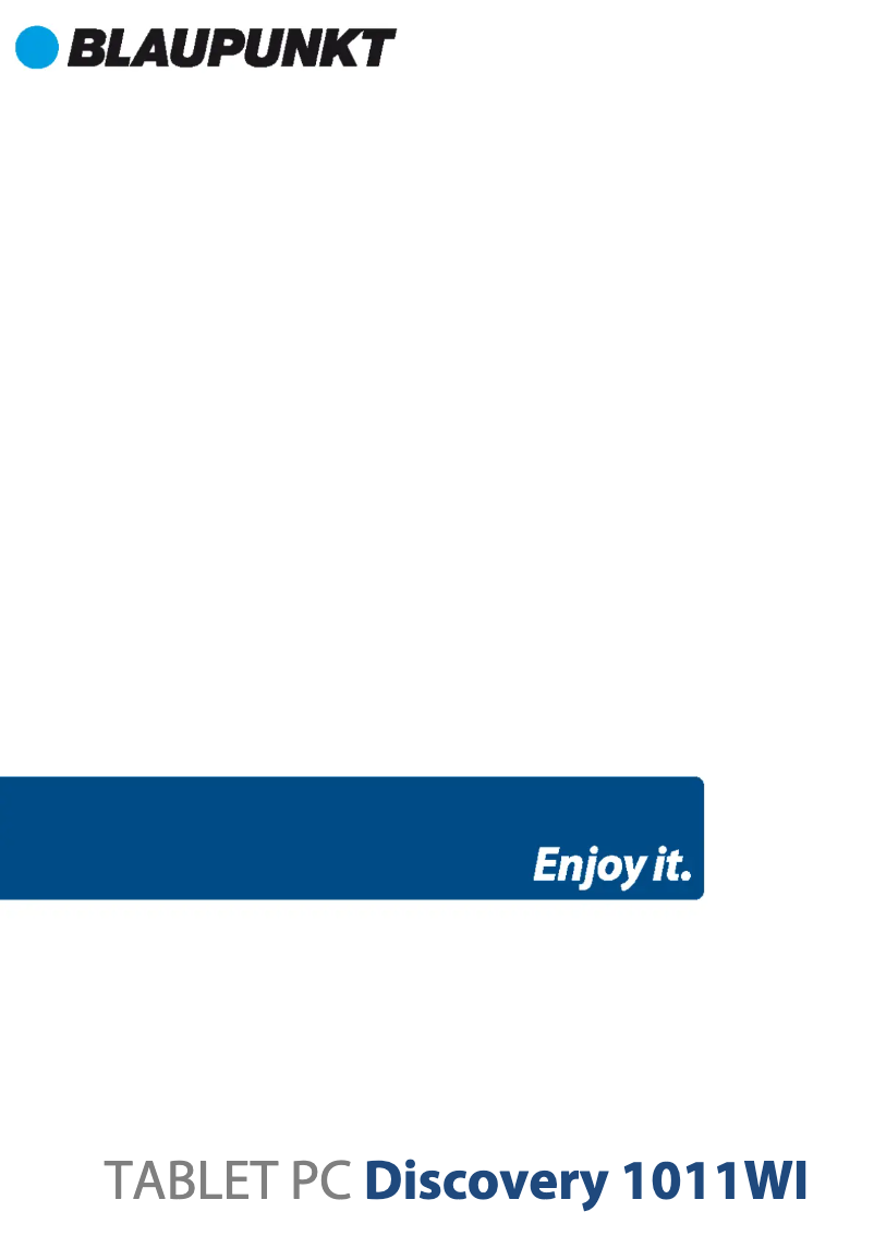 Page 1 de la notice Manuel utilisateur Blaupunkt Discovery 1011WI