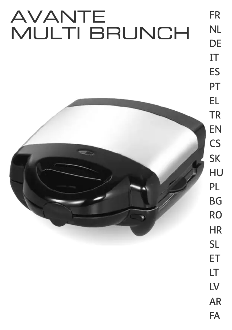 Page n°1 - Manuel utilisateur Tefal Avante 2 SM6038