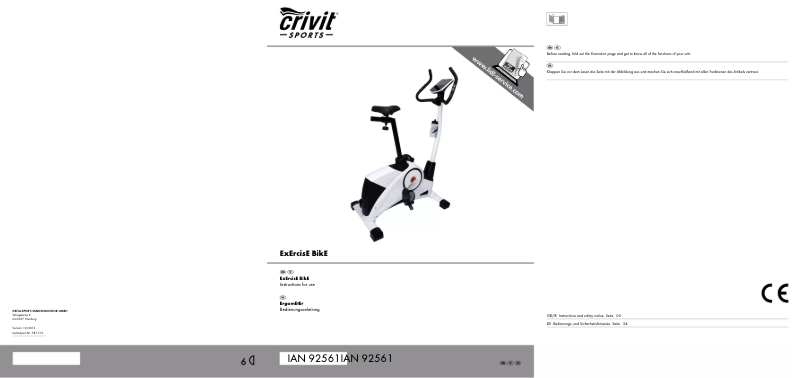 Página 1 del manual Manual de usuario Crivit IAN 92561