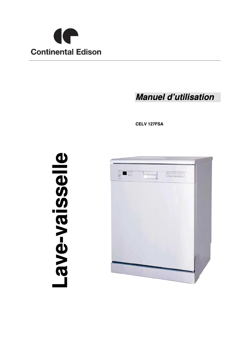 Página 1 del manual Manual de usuario Continental Edison CELV127FSA