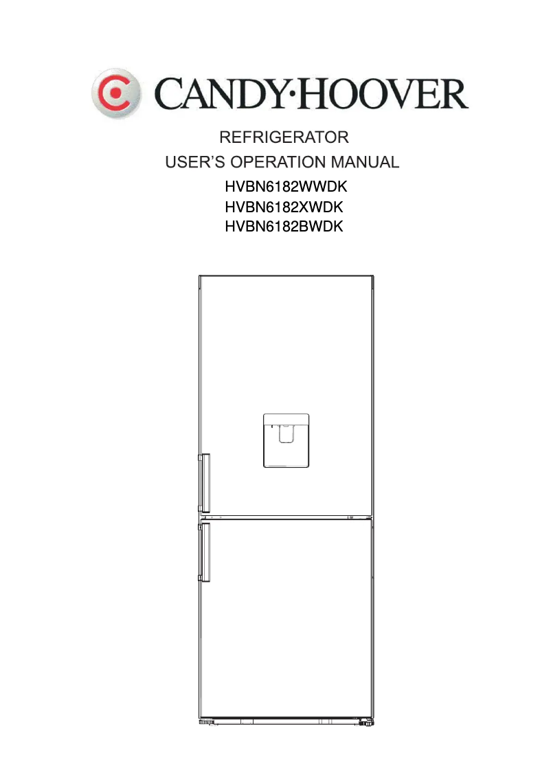 Page n°1 - Manuel utilisateur Hoover HVBN6182BWDK