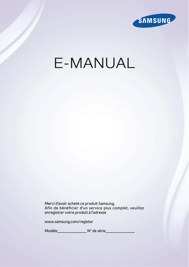 Page n°1 - Manuel utilisateur Samsung UE75F6400AK