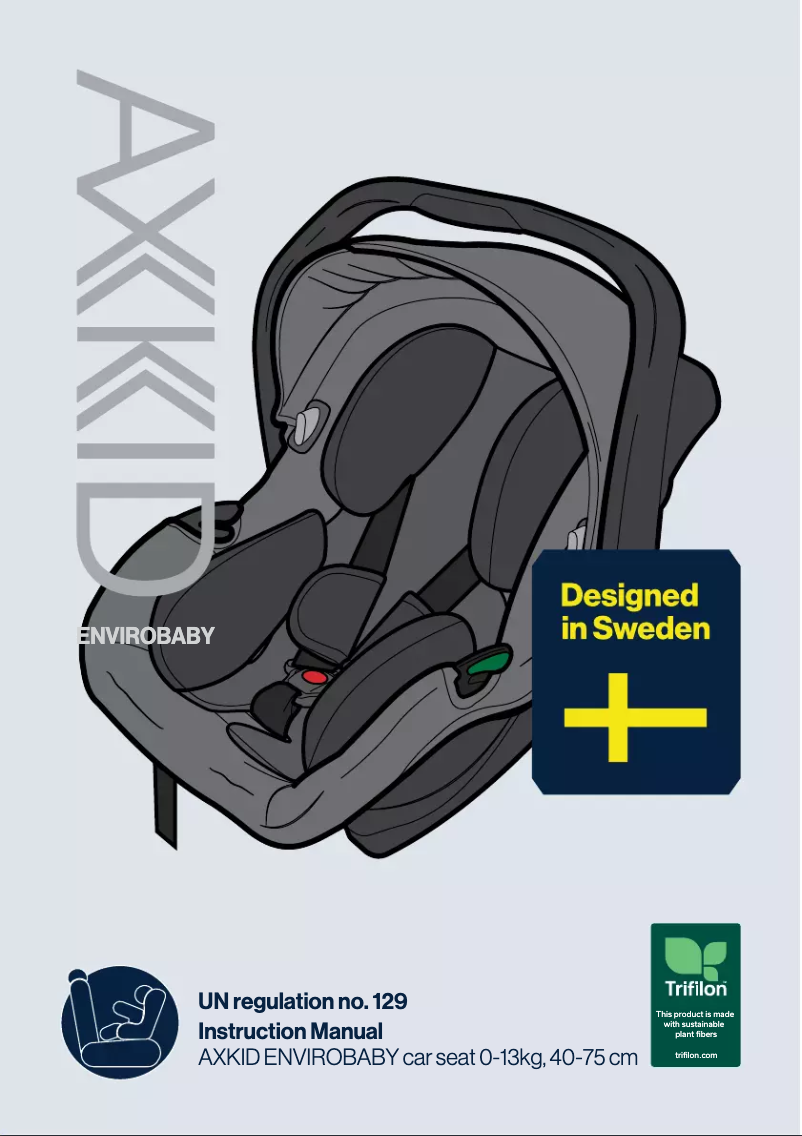 Page 1 de la notice Manuel utilisateur Axkid Envirobaby