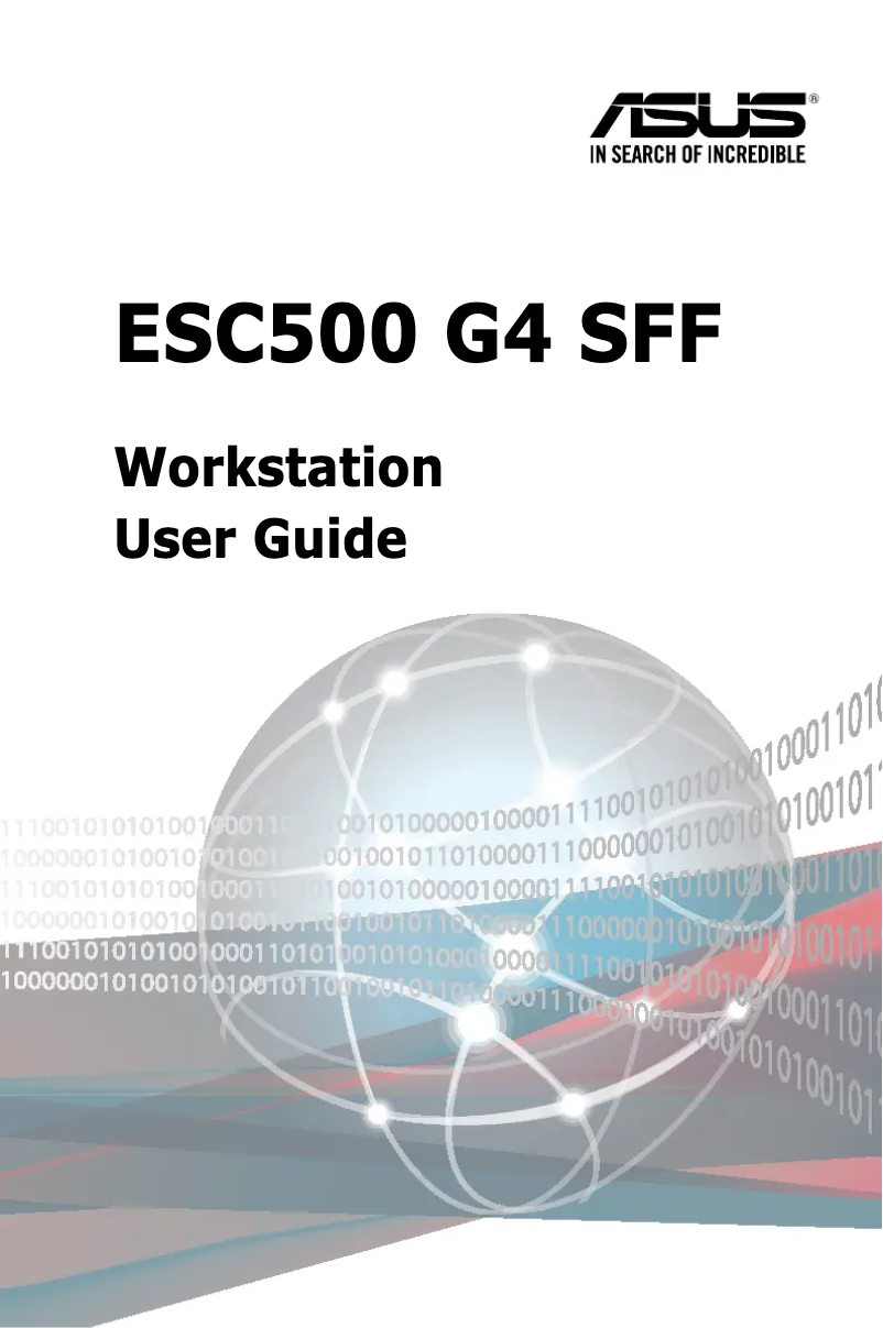 Page 1 de la notice Manuel utilisateur Asus ESC500 G4 SFF