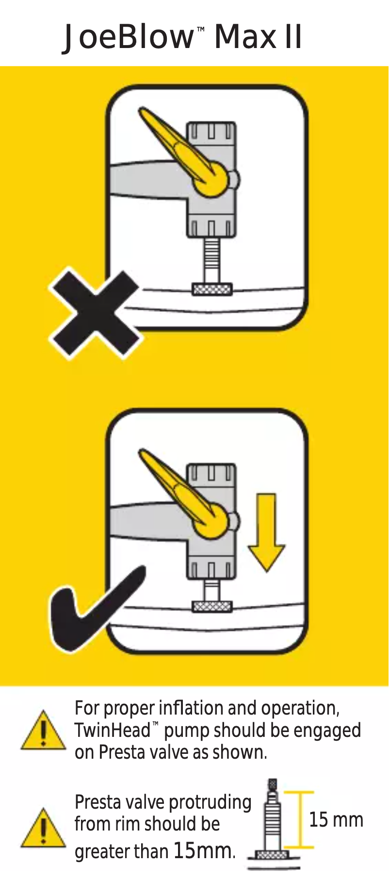 Page 1 de la notice Manuel utilisateur Topeak JoeBlow Max II