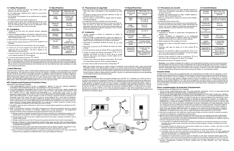 Image de la première page du manuel de l'appareil PNET1GB