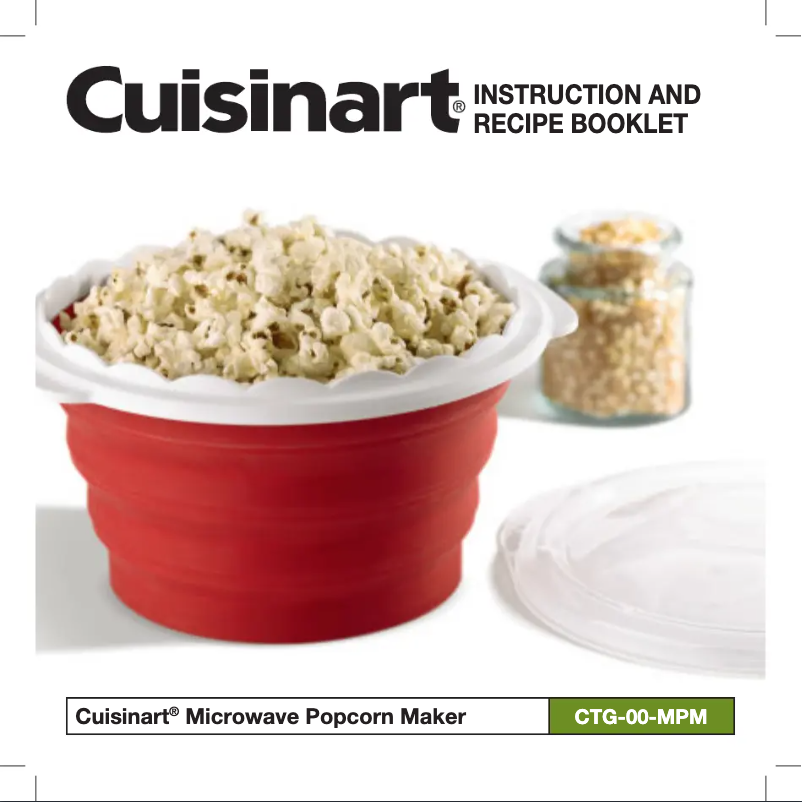 Page n°1 - Manuel utilisateur Cuisinart CTG-00-MPM