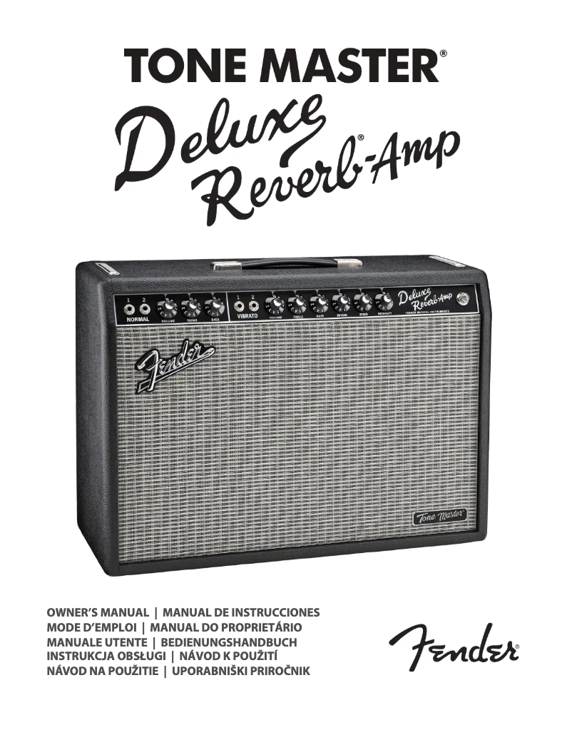 Página 1 del manual Manual de usuario Fender Tone Master Deluxe Reverb