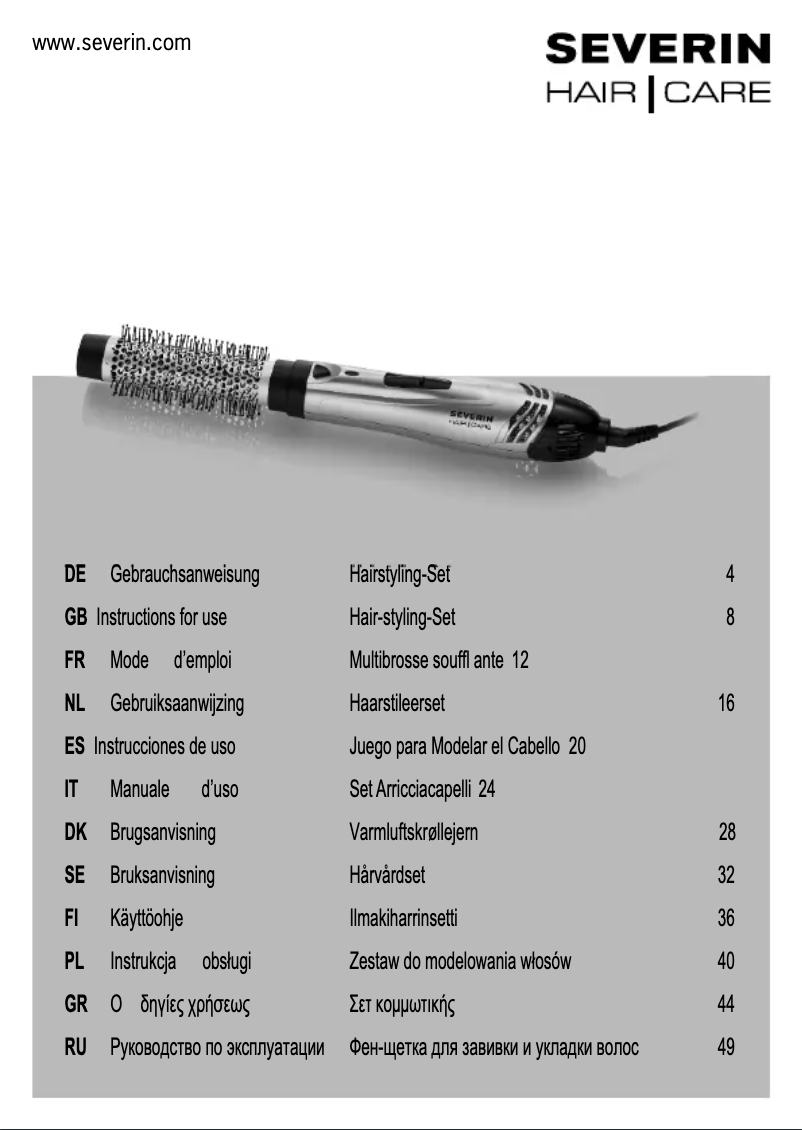 Page 1 de la notice Manuel utilisateur Severin WL 0801