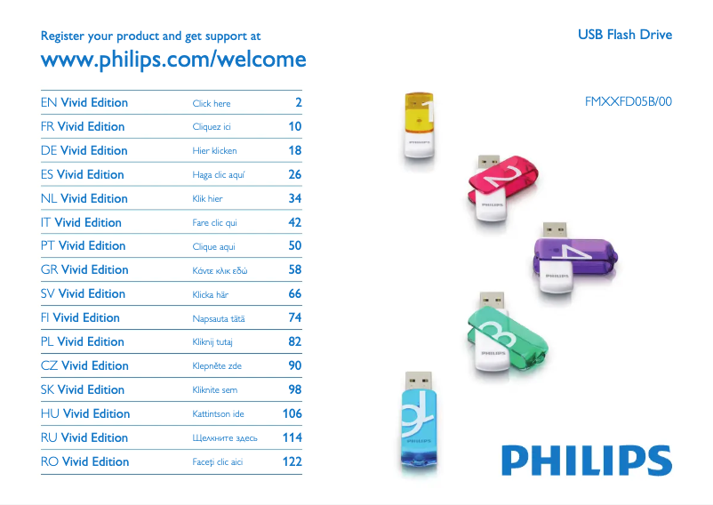 Page n°1 - Manuel utilisateur Philips FM01FD05B
