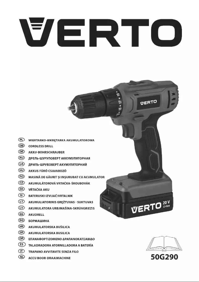 Page 1 de la notice Manuel utilisateur Verto 50G290