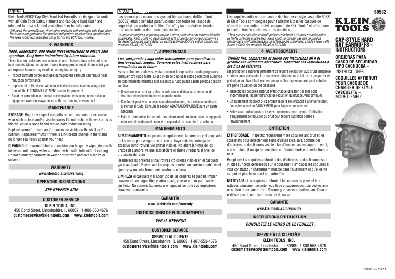 Image de la première page du manuel de l'appareil 60532