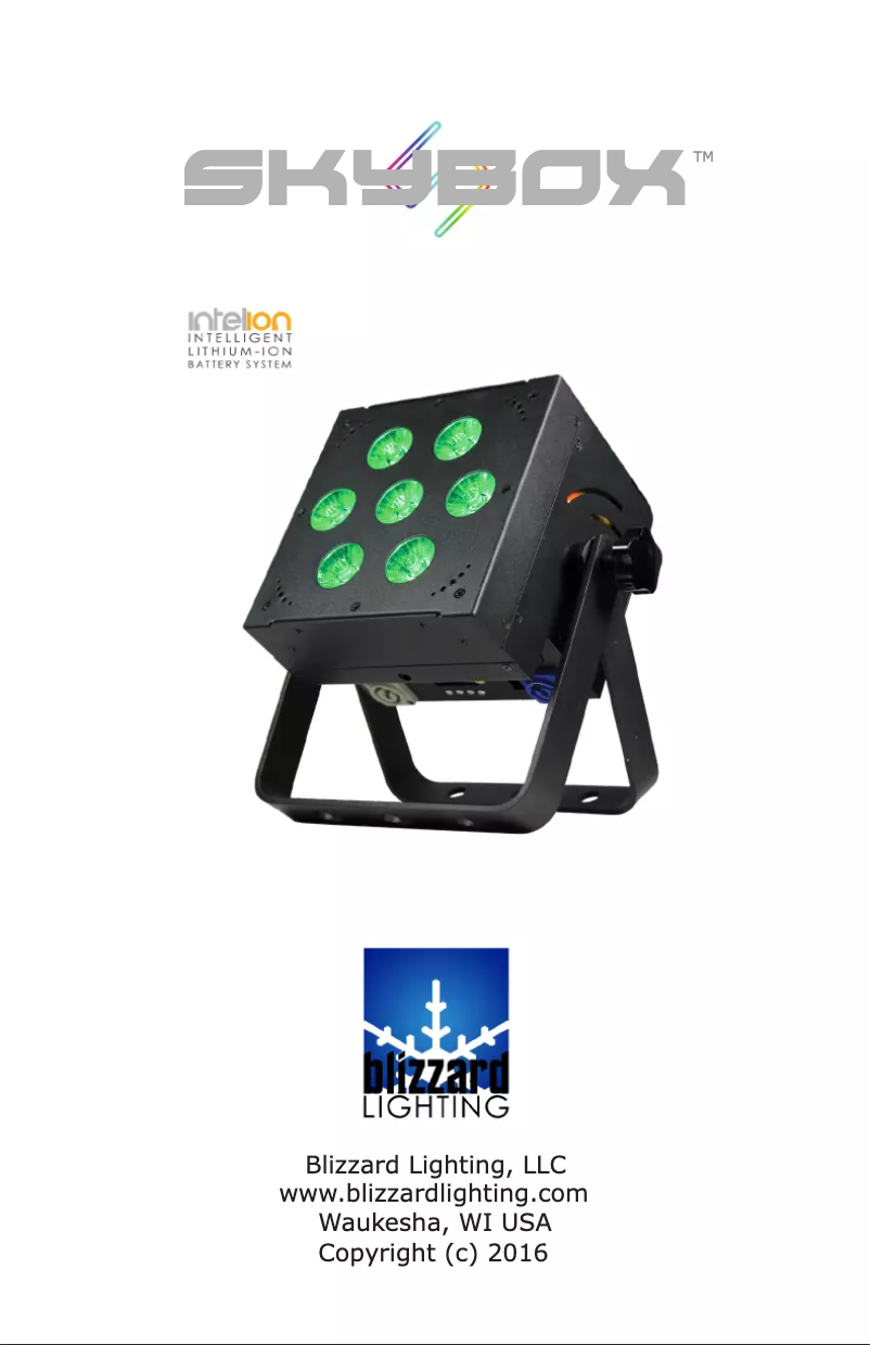 Page 1 de la notice Manuel utilisateur Blizzard SkyBox 5