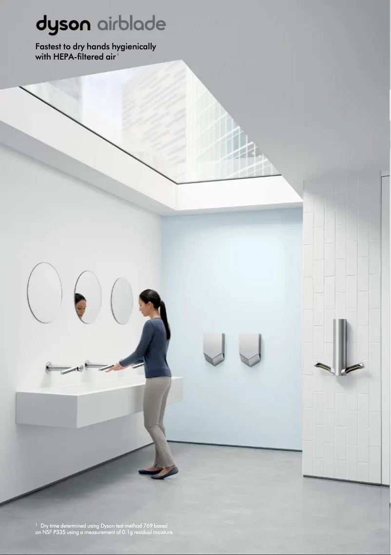 Page n°1 - Brochure Dyson Airblade HU03