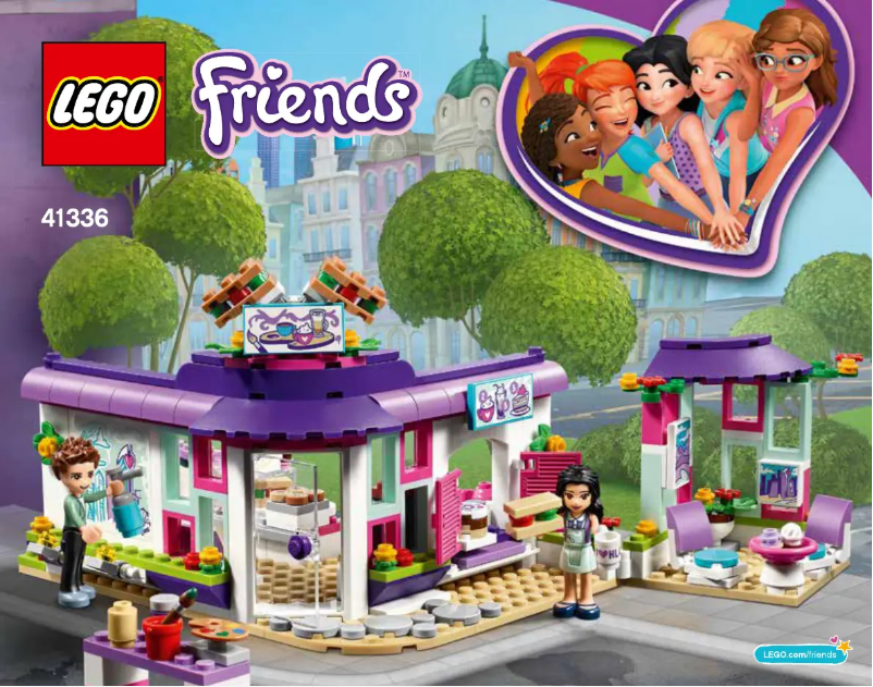 Page 1 de la notice Consignes visuelles Lego Friends 41336