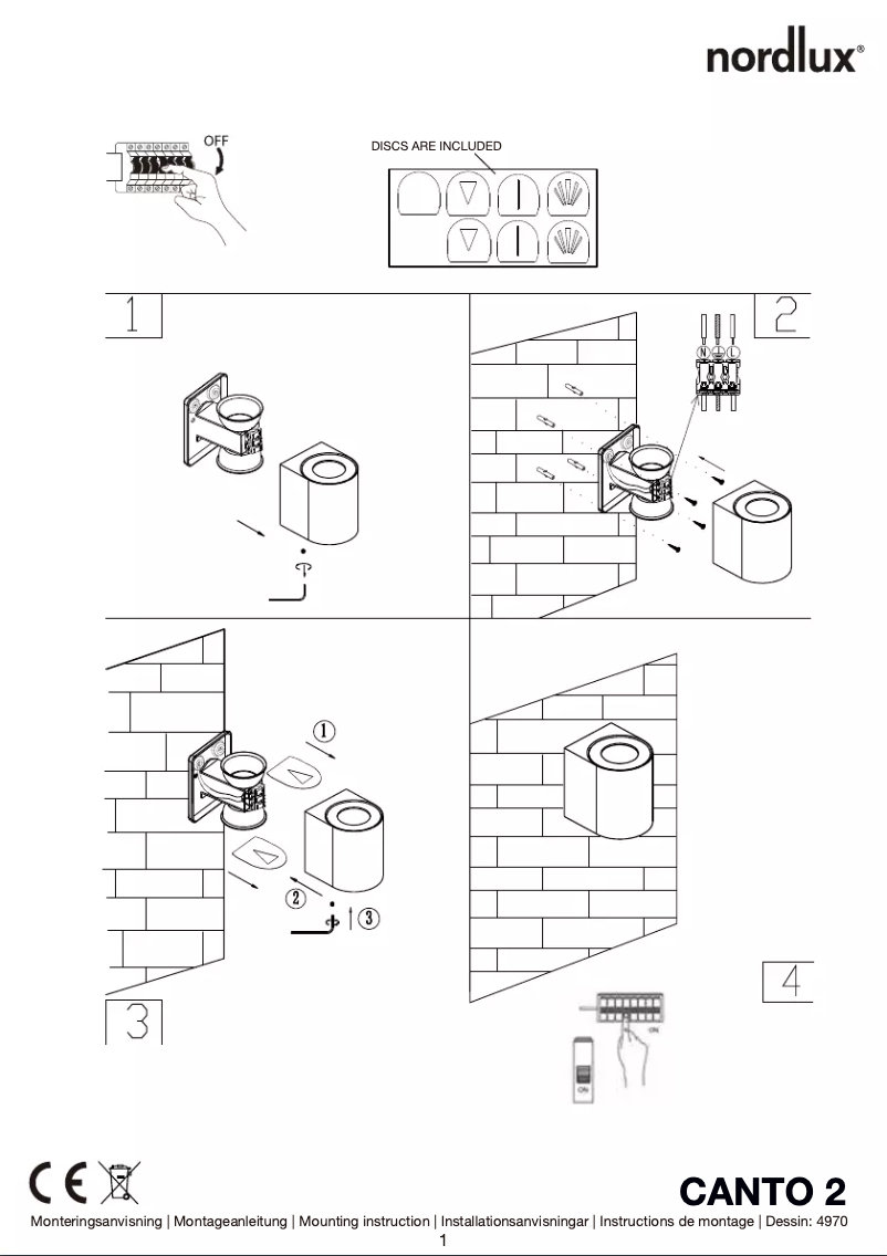 Página 1 del manual Manual de usuario Nordlux CANTO 2