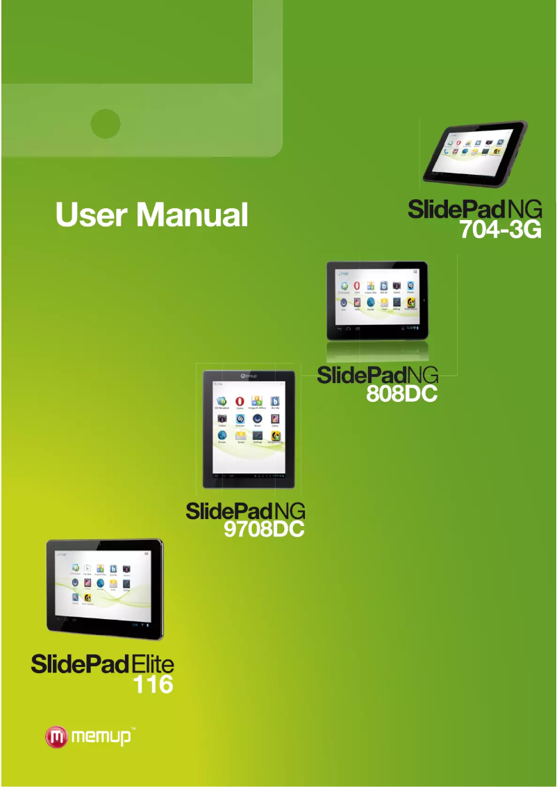 Image de la première page du manuel de l'appareil SlidePad NG-808 DC