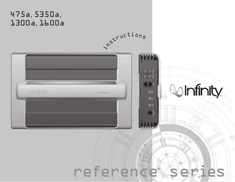 Página 1 del manual Manual de usuario Infinity Reference 5350a