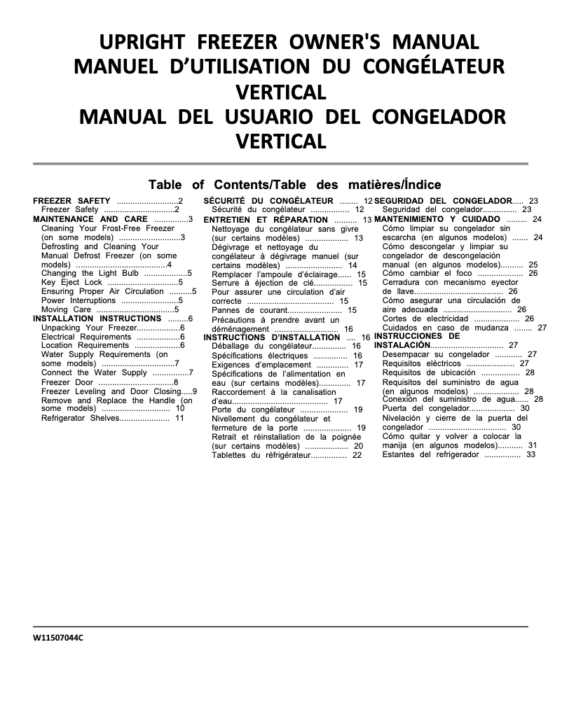 Page 1 de la notice Manuel utilisateur Maytag MZF34X20DW