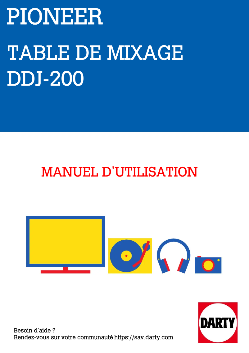 Página 1 del manual Manual de usuario Pioneer DDJ-200