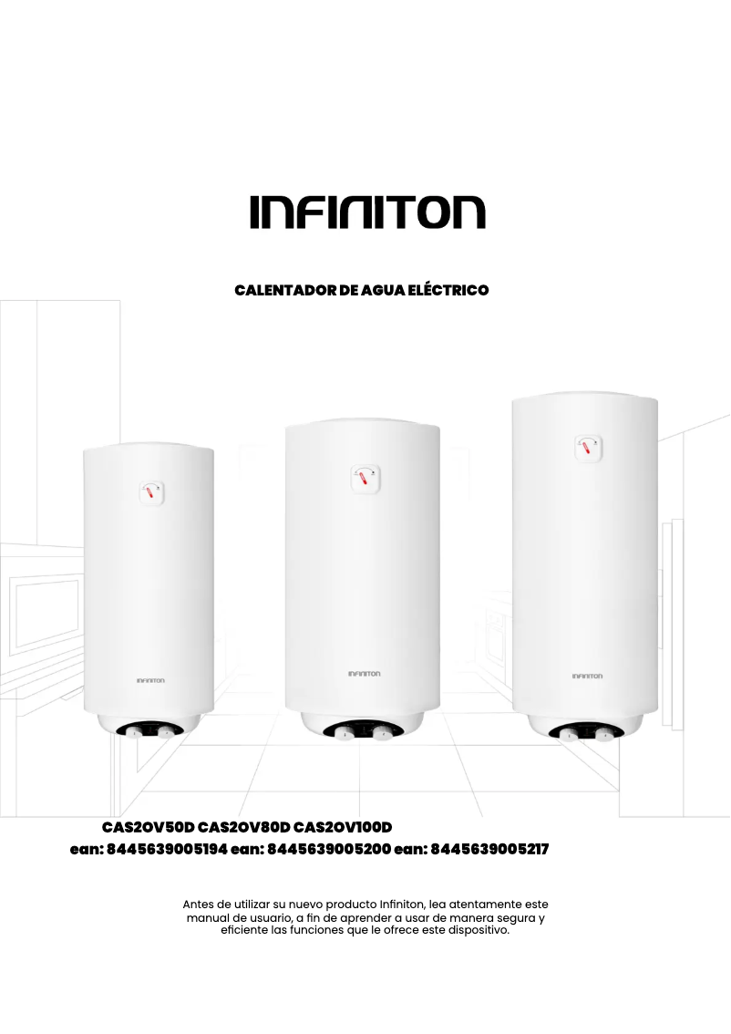 Página 1 del manual Manual de usuario Infiniton CAS2OV80D