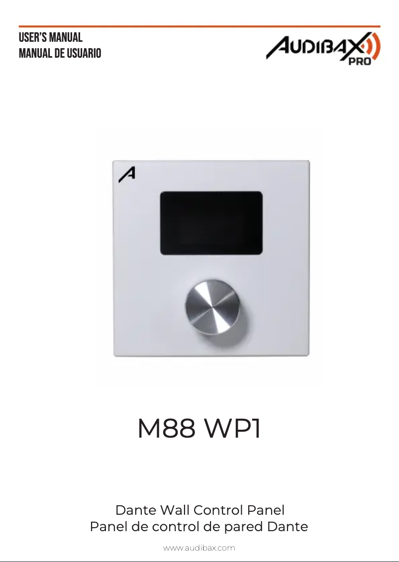 Page 1 de la notice Manuel utilisateur Audibax M88 WP1