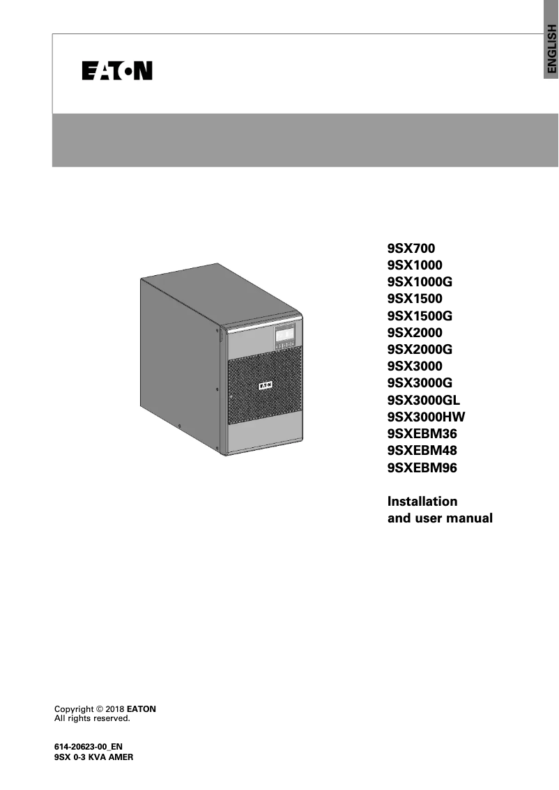 Image de la première page du manuel de l'appareil 9SXEBM48