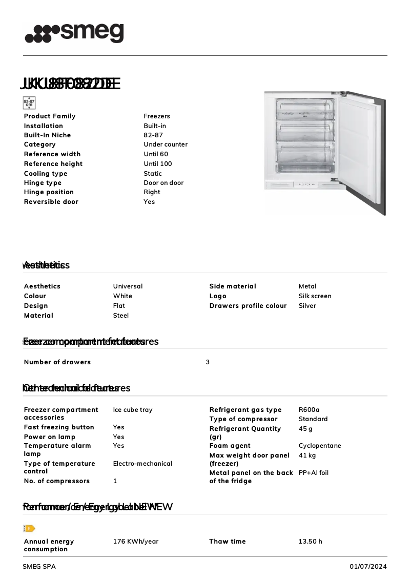 Image de la première page du manuel de l'appareil UKU8F082DE