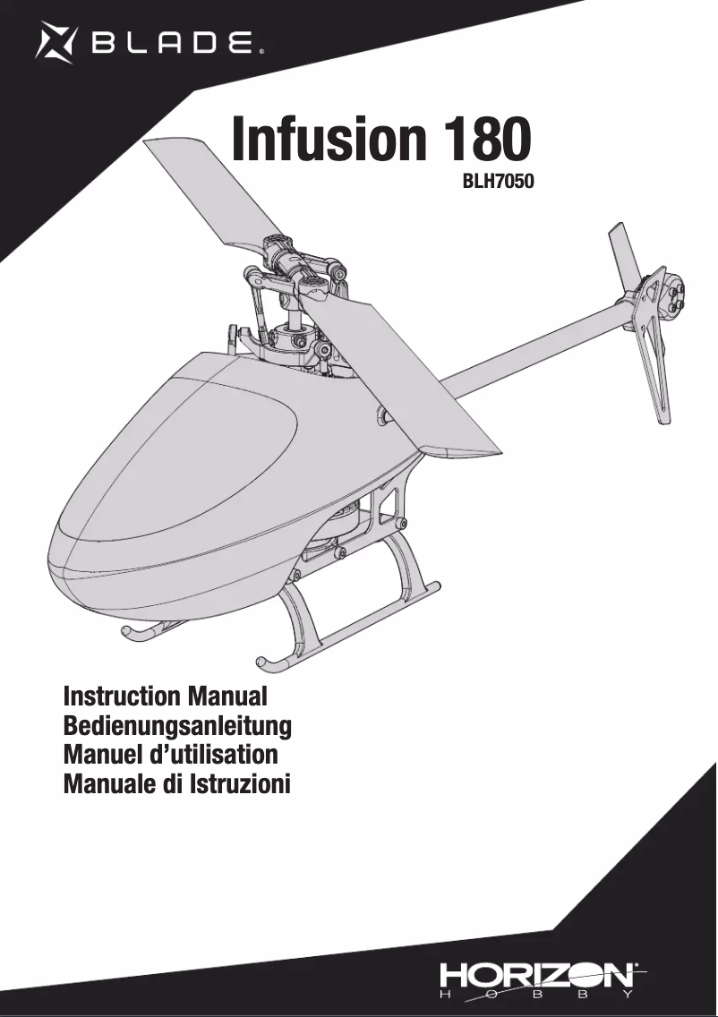 Page 1 de la notice Manuel utilisateur Blade InFusion 180
