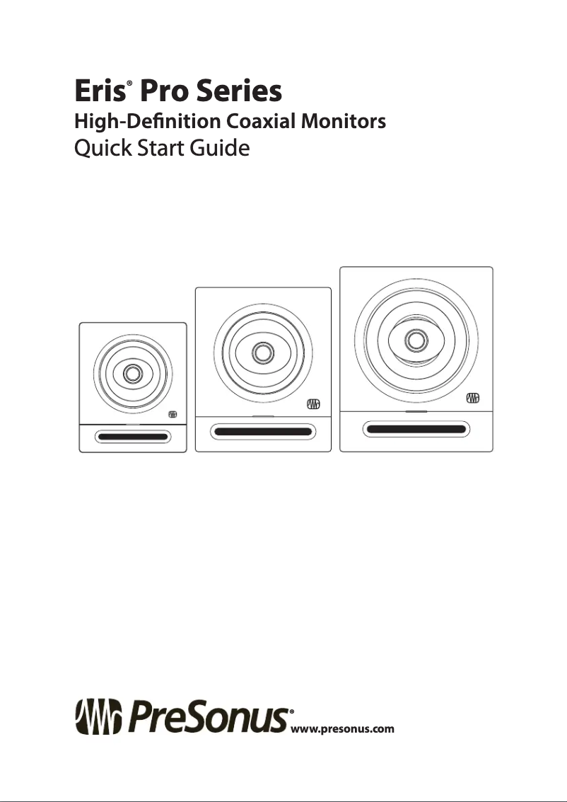 Página 1 del manual Guía de inicio rápido PreSonus Eris Pro 6