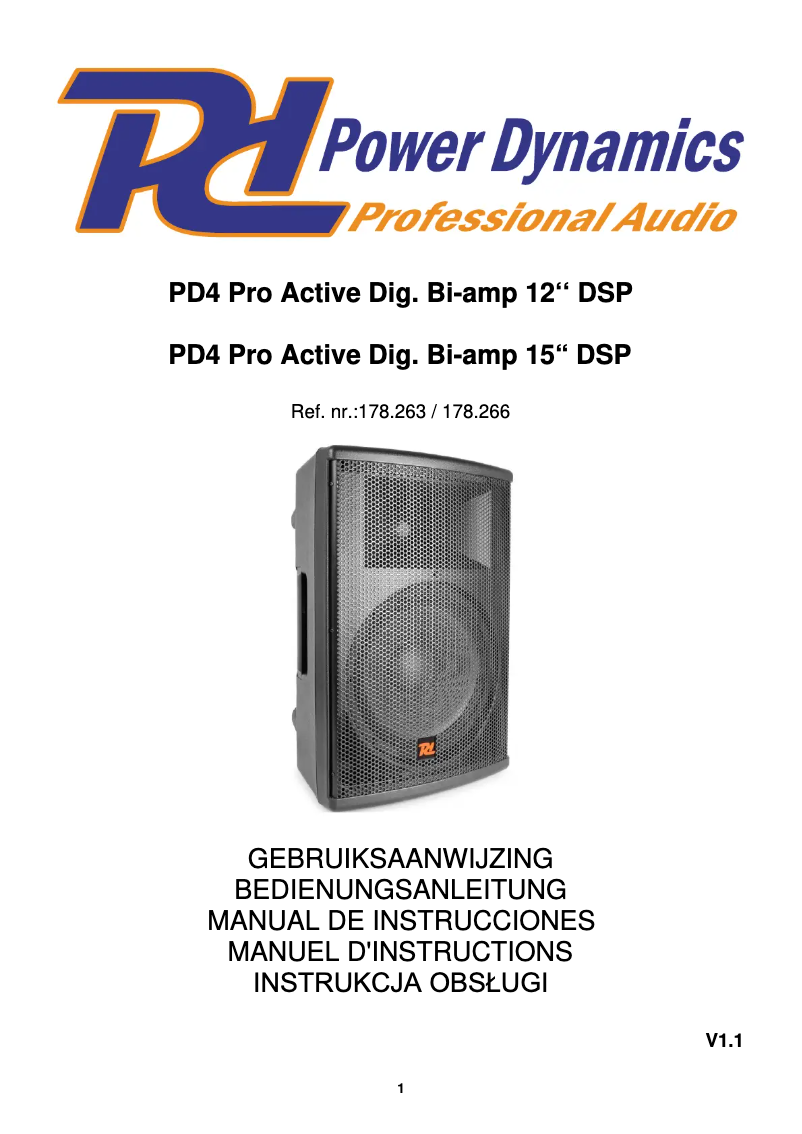 Imagen de la primera página del manual del dispositivo PD412A