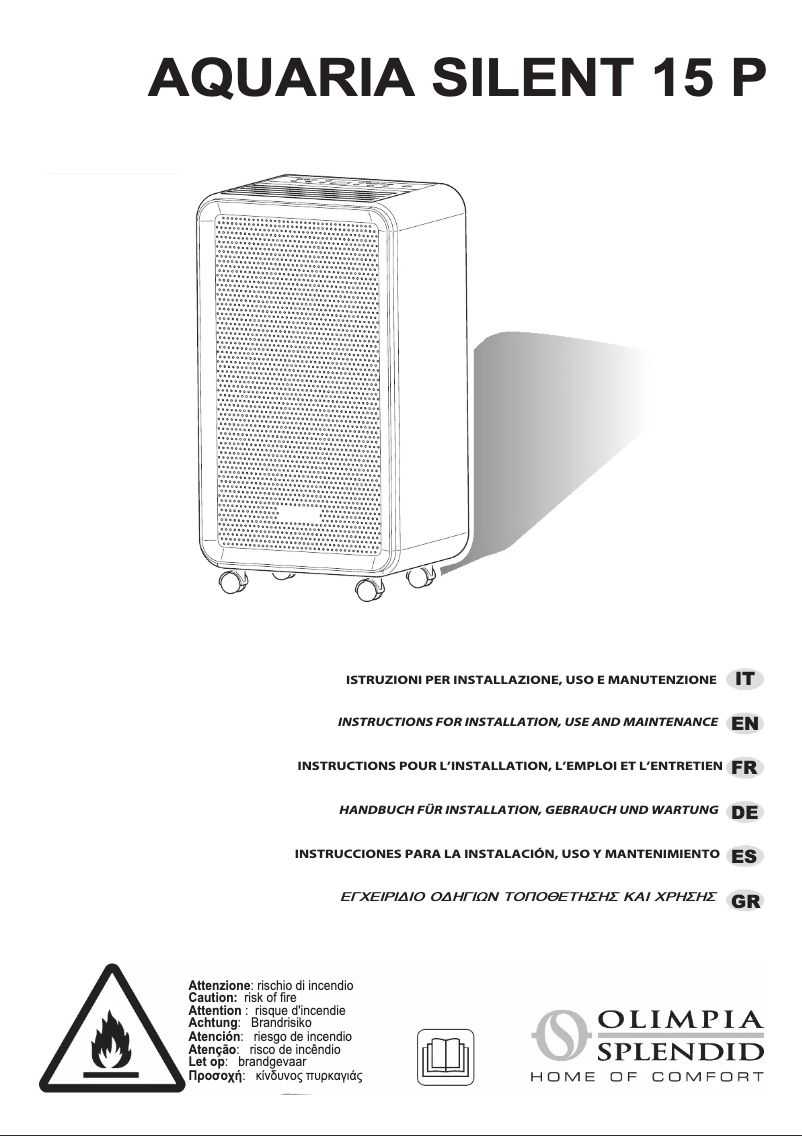 Página 1 del manual Manual de usuario Olimpia Splendid Aquaria Silent 15 P