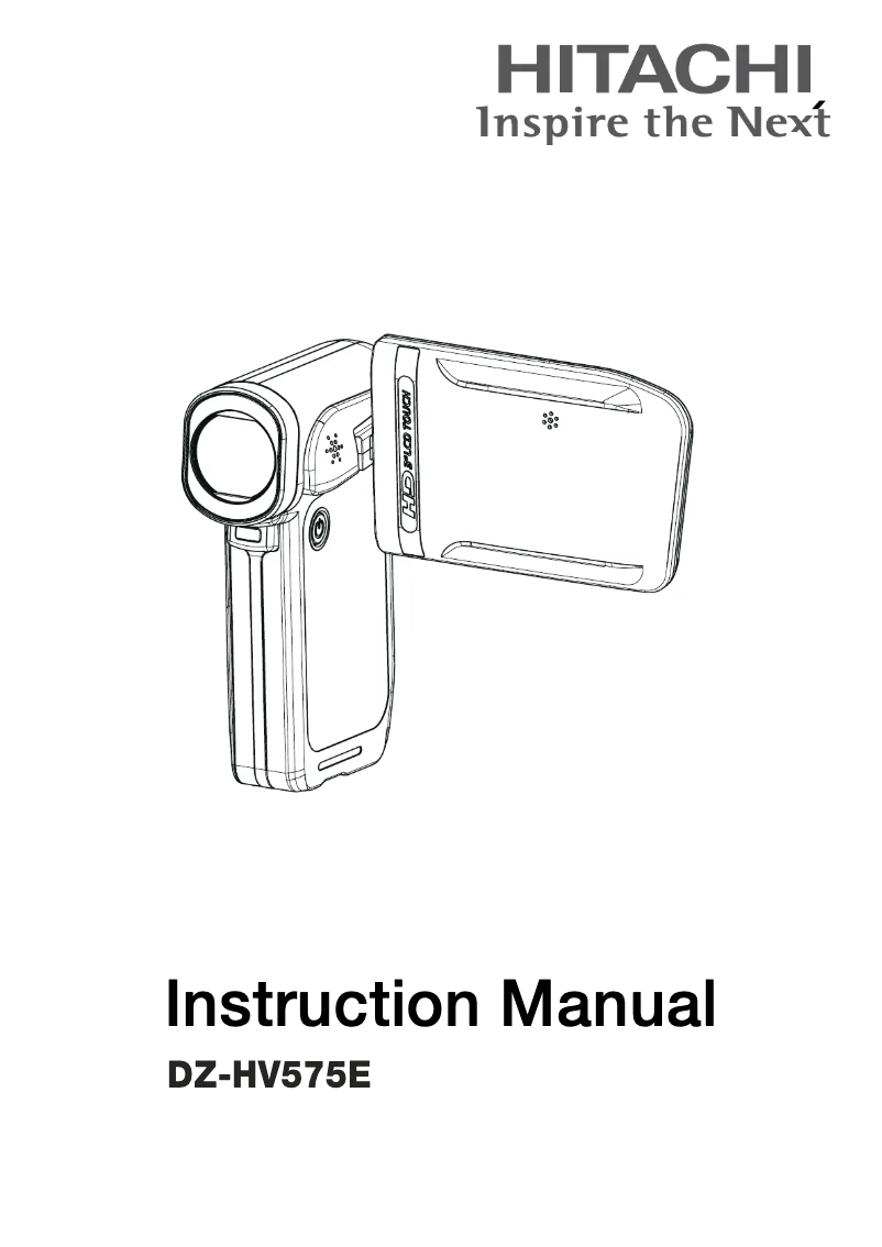 Page 1 de la notice Manuel utilisateur Hitachi DZ-HV575E