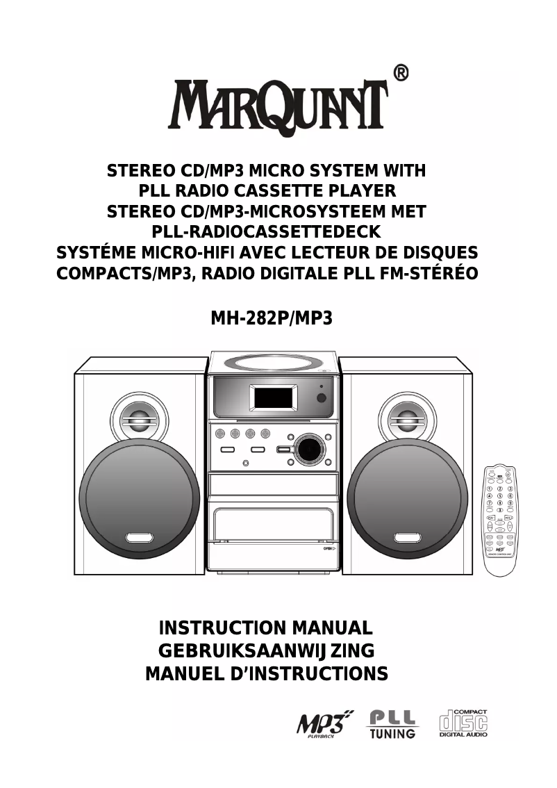 Page n°1 - Manuel utilisateur Marquant MHA-047